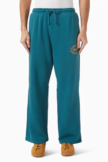 Embroidered Navajo Parachute Sweatpants in Cotton