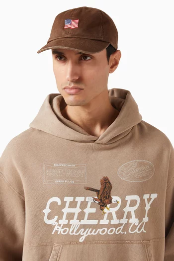 كاب مطرز بشعار العلم ميني ومقسم 6 أجزاء