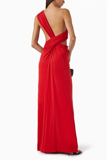 فستان سولستيس طويل كوبرو جيرسيه