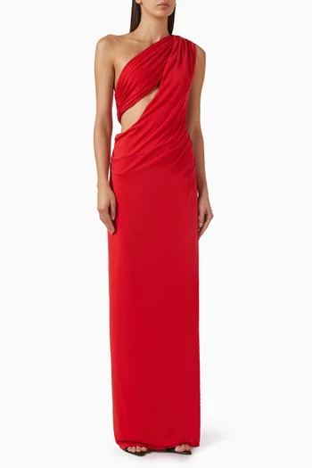 فستان سولستيس طويل كوبرو جيرسيه