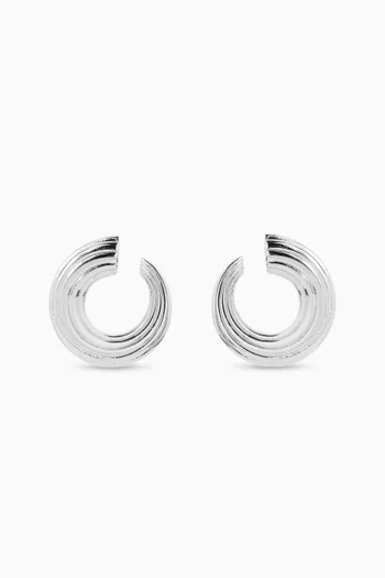 أقراط كرواسانس إيليميتيه ميني فضة إسترلينية