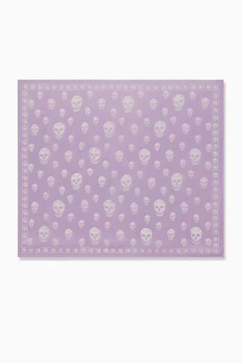 فولار بنقشة جمجمة شيفون حرير