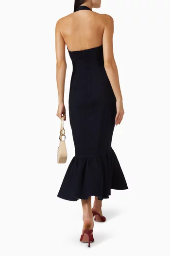 فستان اولتيميت ميوز بحافة بتصميم جرس دينم