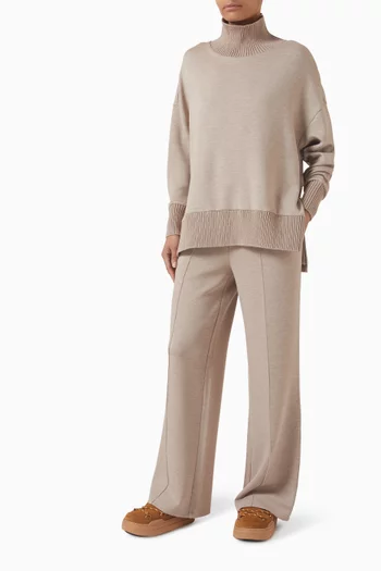 سترة باركر بياقة عالية قماش دابل سوفت