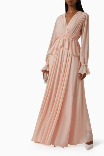 Pleated Maxi Dress