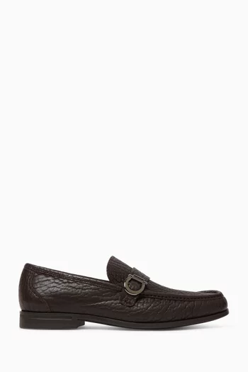 Gancini Moccasins in Calfskin Leather