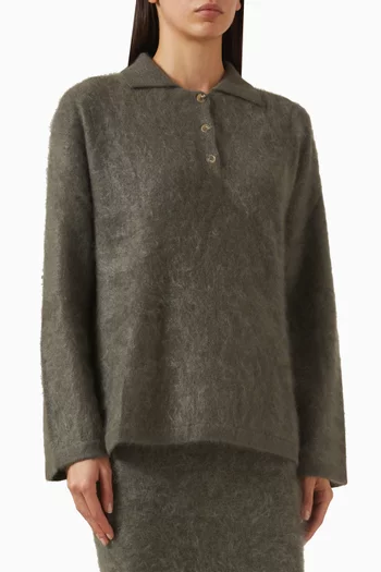 تي شيرت بولو كشمير ناعم