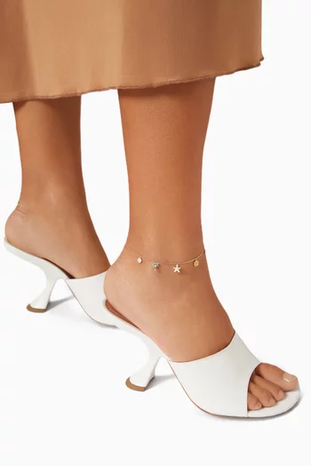 Ya Ein Summer Charms Enamel Anklet in 18kt Yellow Gold