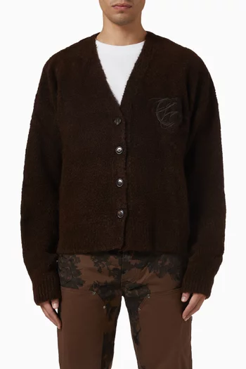 Logo Buttoned Cardigan