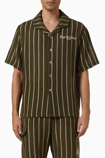 Greenwood Embroidered Shirt in Crochet