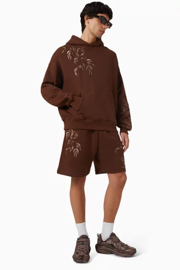 شورت فورست مطرز قطن جيرسيه