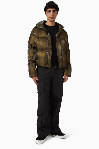 بنطال كارغو جرافيت عملي قطن