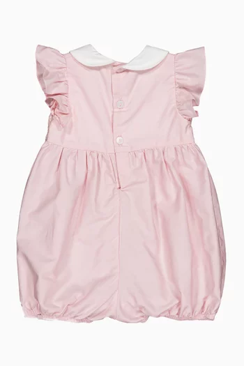 Julyne Smocked Romper in Cotton