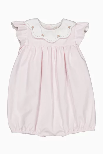 Charlotte Romper in Pique Cotton