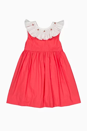 Faustine Ruffle Dress in Cotton
