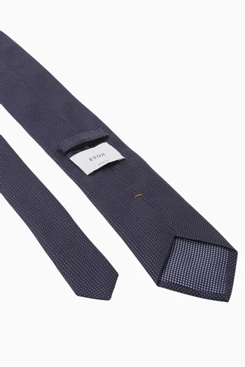 Pin-dot Tie in Woven-silk
