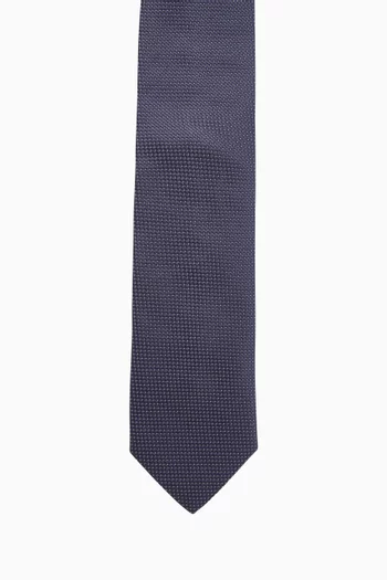 Pin-dot Tie in Woven-silk
