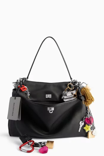 Large Rodeo Handbag with Charms in Calfskin