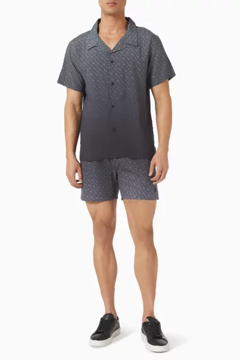 Vale Degradé Monogram-print Shirt