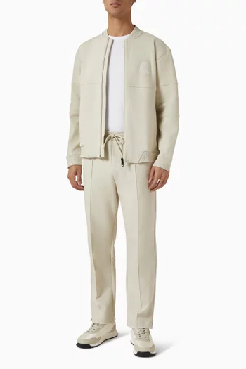 سويت شيرت بشعار الماركة مزيج قطن