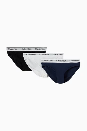 Logo Bikini Briefs in Icon Cotton Stretch, Set of 3