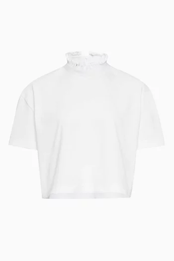 تي شيرت قصير قطن وجيرسيه