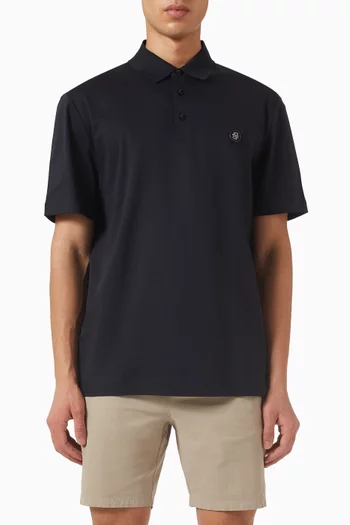 Polo Shirt in Mercerised Cotton