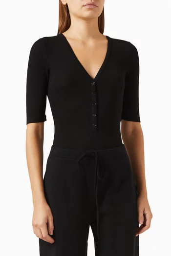 Skinkind Bodysuit in Ribbed Jersey