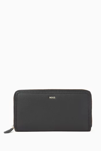 Lenah Zip Wallet in Leather