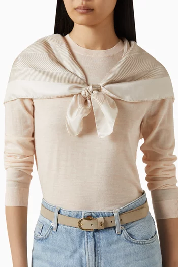 وشاح بنقشة حرير تويل