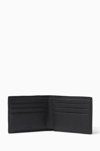 Ray Bi-fold Wallet in Grained Faux Leather