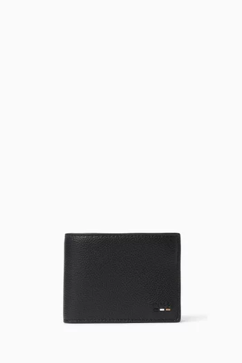 Ray Bi-fold Wallet in Grained Faux Leather