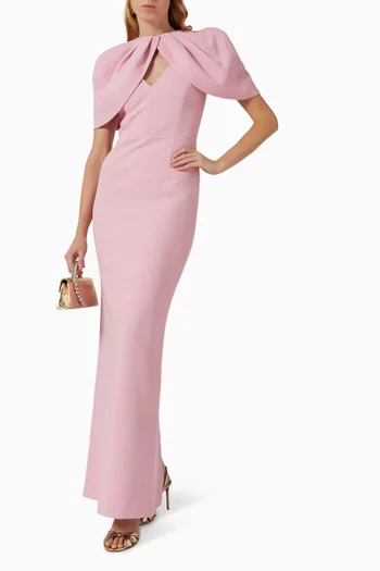 فستان سهرة زينا بكاب كريب