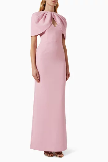 فستان سهرة زينا بكاب كريب