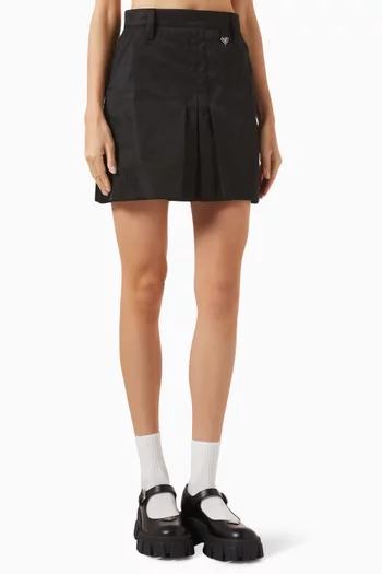 Logo Mini Skirt in Re-Nylon