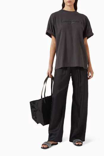 تي شيرت مطرز بشعار الماركة جيرسيه