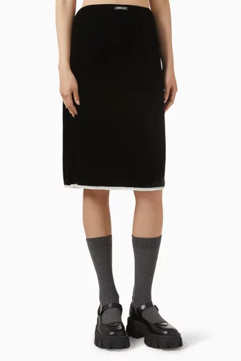 Pencil Underskirt in Velvet