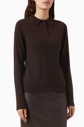 Polo Sweater in Cashmere