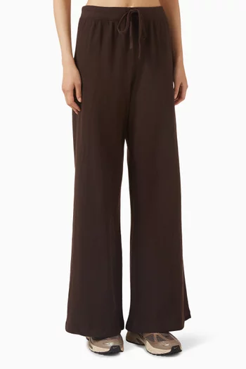 Wide-leg Sweatpants in Cotton