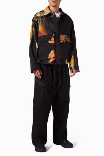 جاكيت كوتش سبورت يونيفورم بنقشة بالكامل