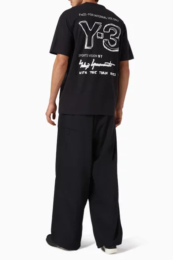 تي شيرت بطبعة قطن