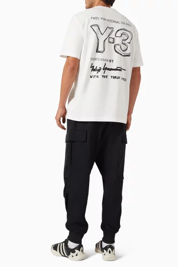 تي شيرت بطبعة قطن