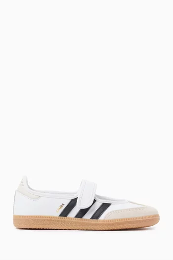 Samba Jane Ballerina Sneakers in Leather