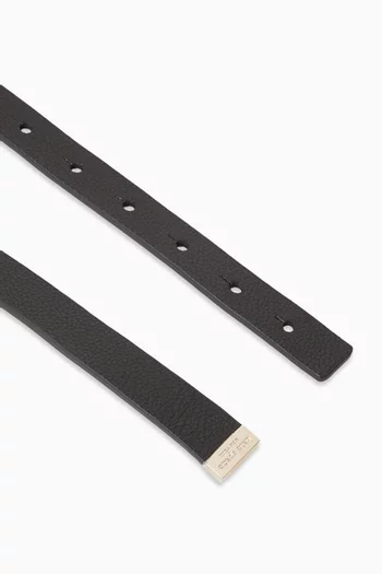 Deco Bow Belt in Leather