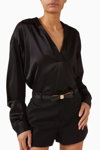 حزام ديكو بعقدة جلد