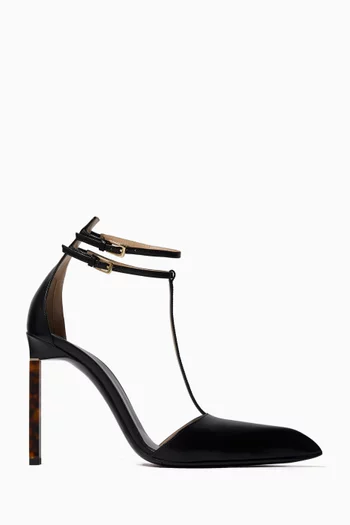 T-strap 105 Pumps in Leather