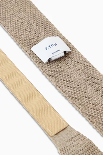 Textured Tie in Wool-knit