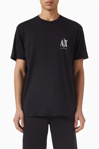 تي شيرت بشعار الماركة قطن جيرسيه