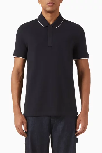 Slim Polo Shirt in Cotton Pique