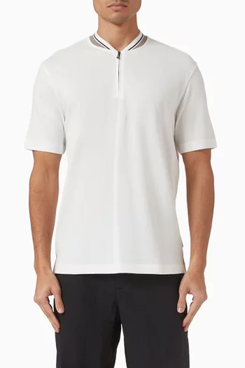 Polo Shirt in Mercerised Cotton